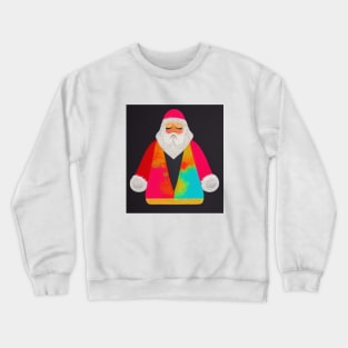 Colorful Santa Vibrant Colors Crewneck Sweatshirt